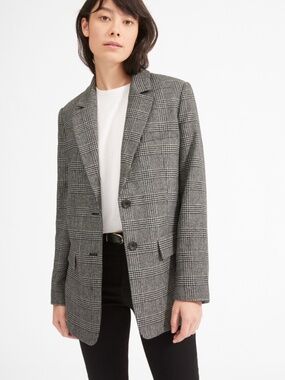Everlane The Oversized Blazer - Glen Plaid | Size 6